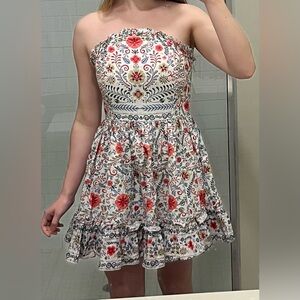 Anthropologie strapless dress